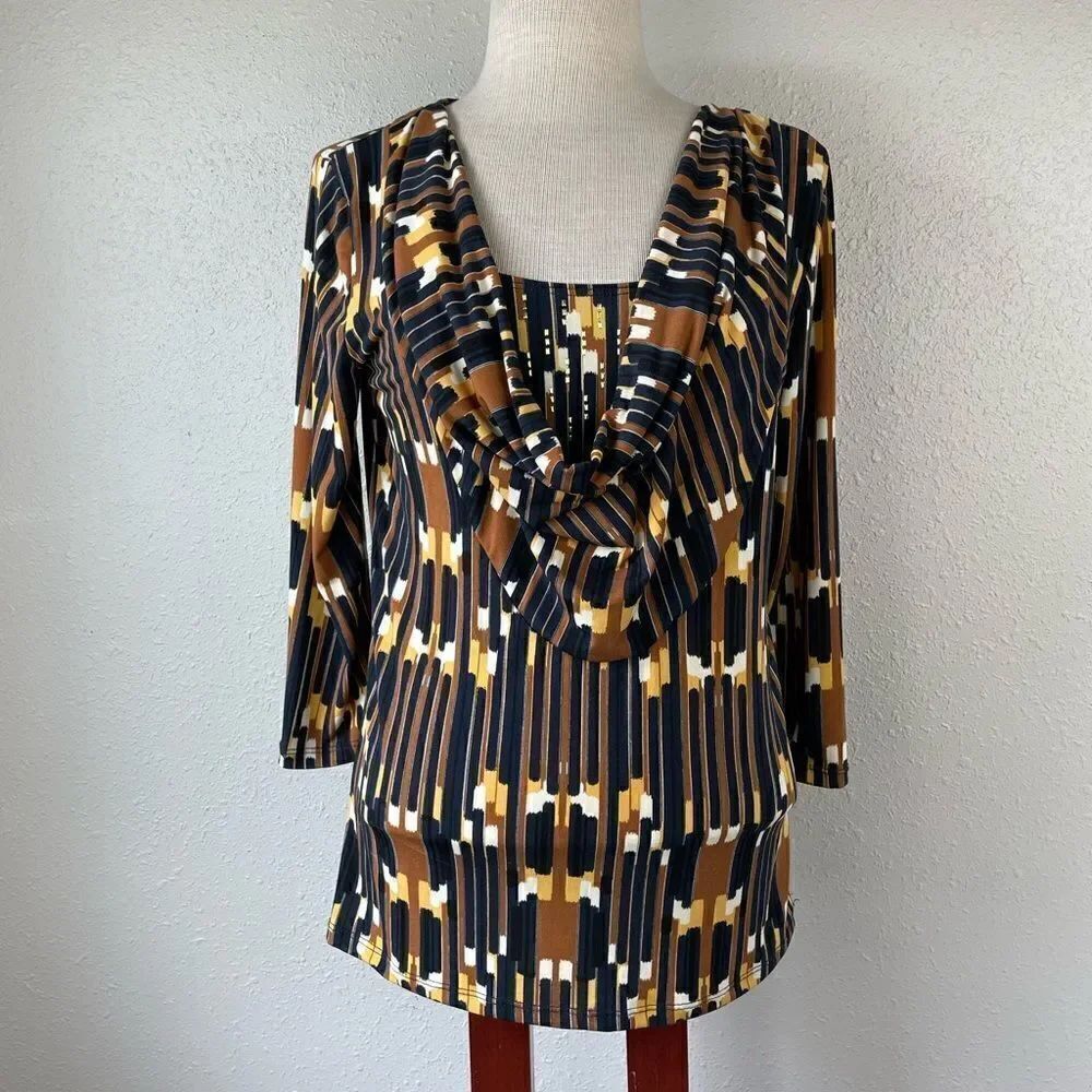 Ellen Tracy Blouse Top Size M EUC